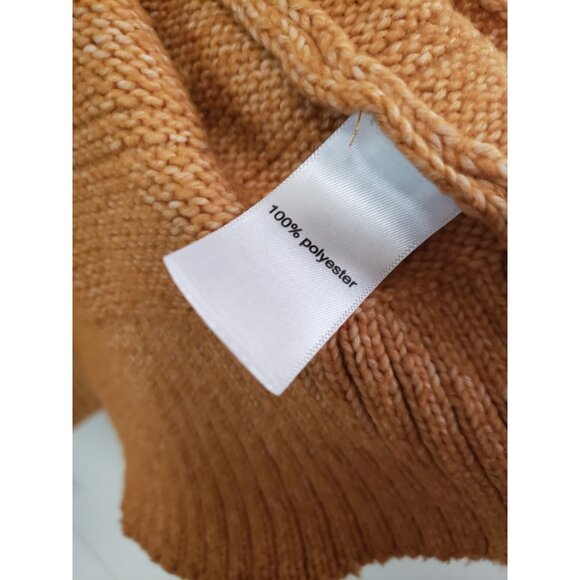 Maurices Women M Cardigan Sweater Fringe Yellow Gold Open Front Office Career - Picture 6 of 6